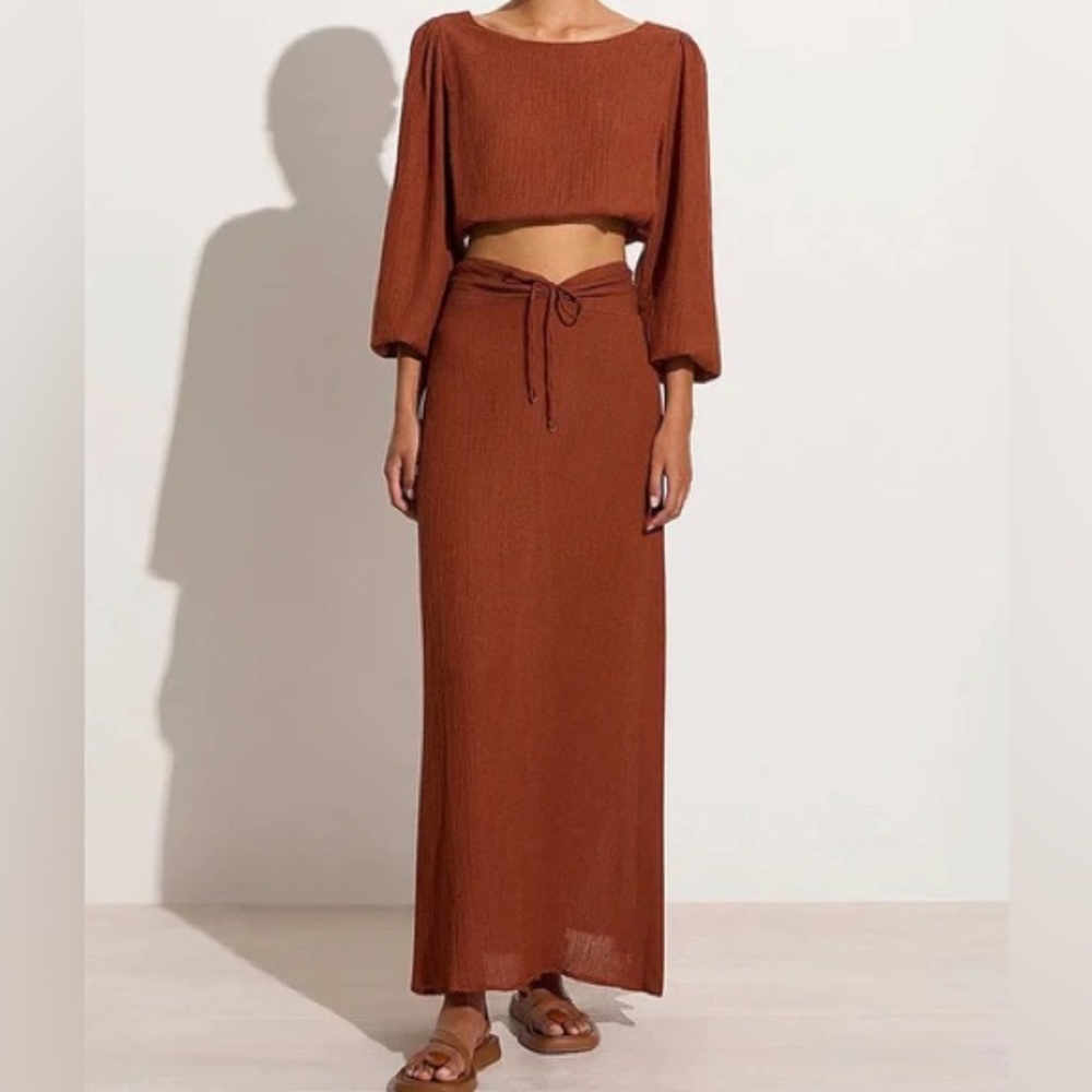 Linen Maxi Skirt